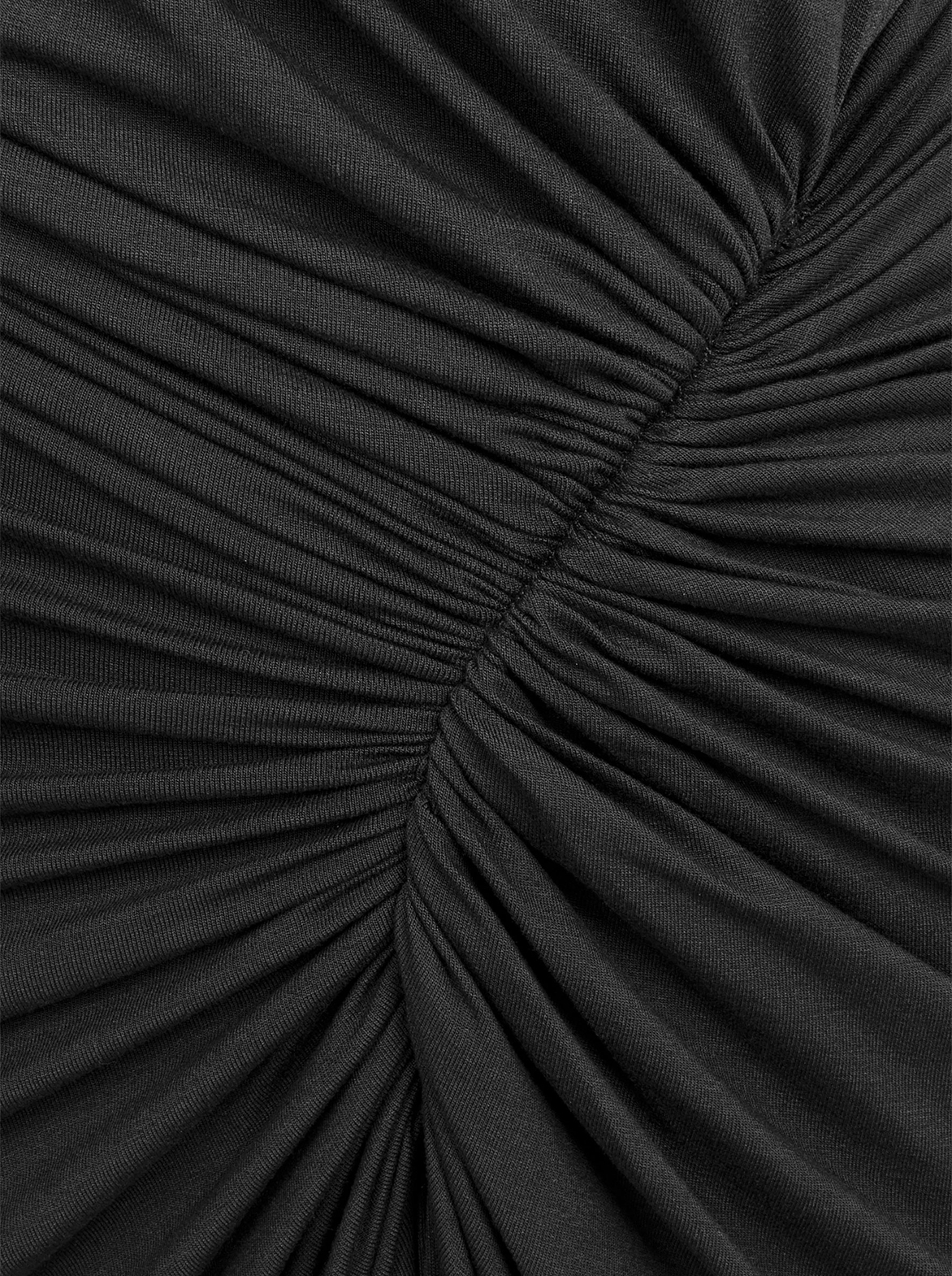 Corsica - Sukienka z przesuniętym marszczeniem ECOVERO™ czarna