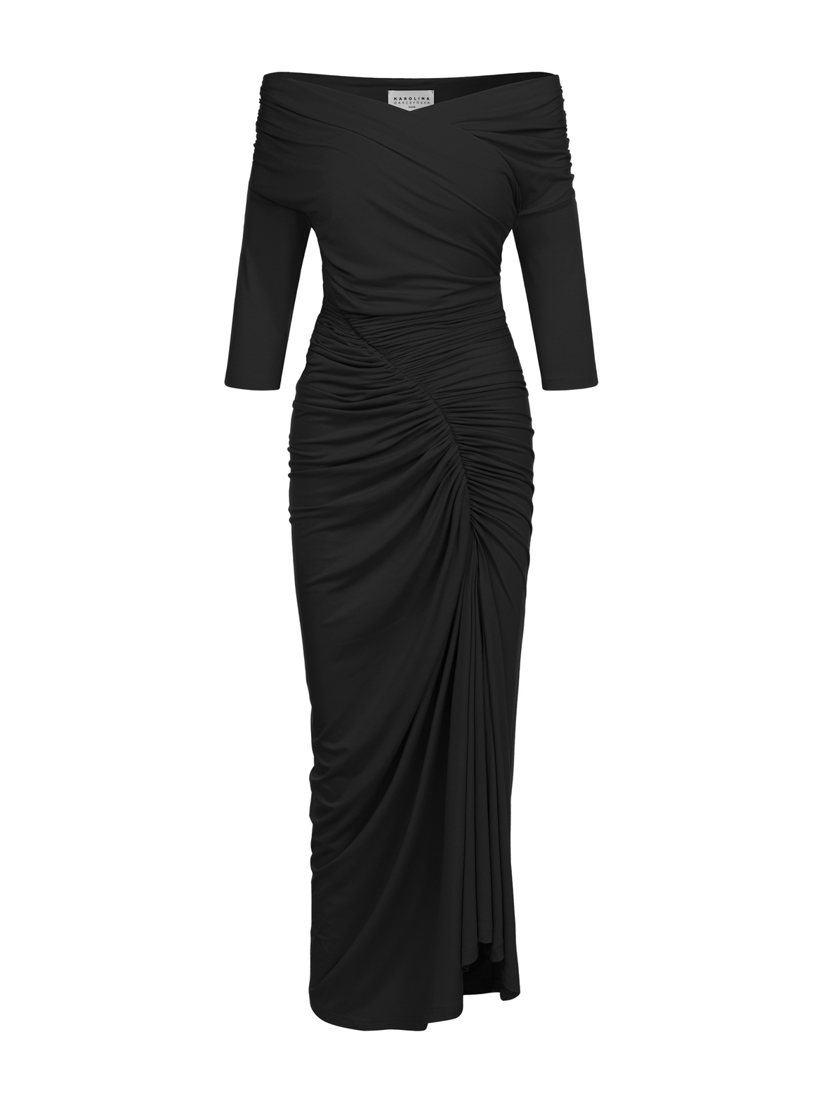 Sorella - Sukienka z dekoltem 3 w 1 ECOVERO™ czarny