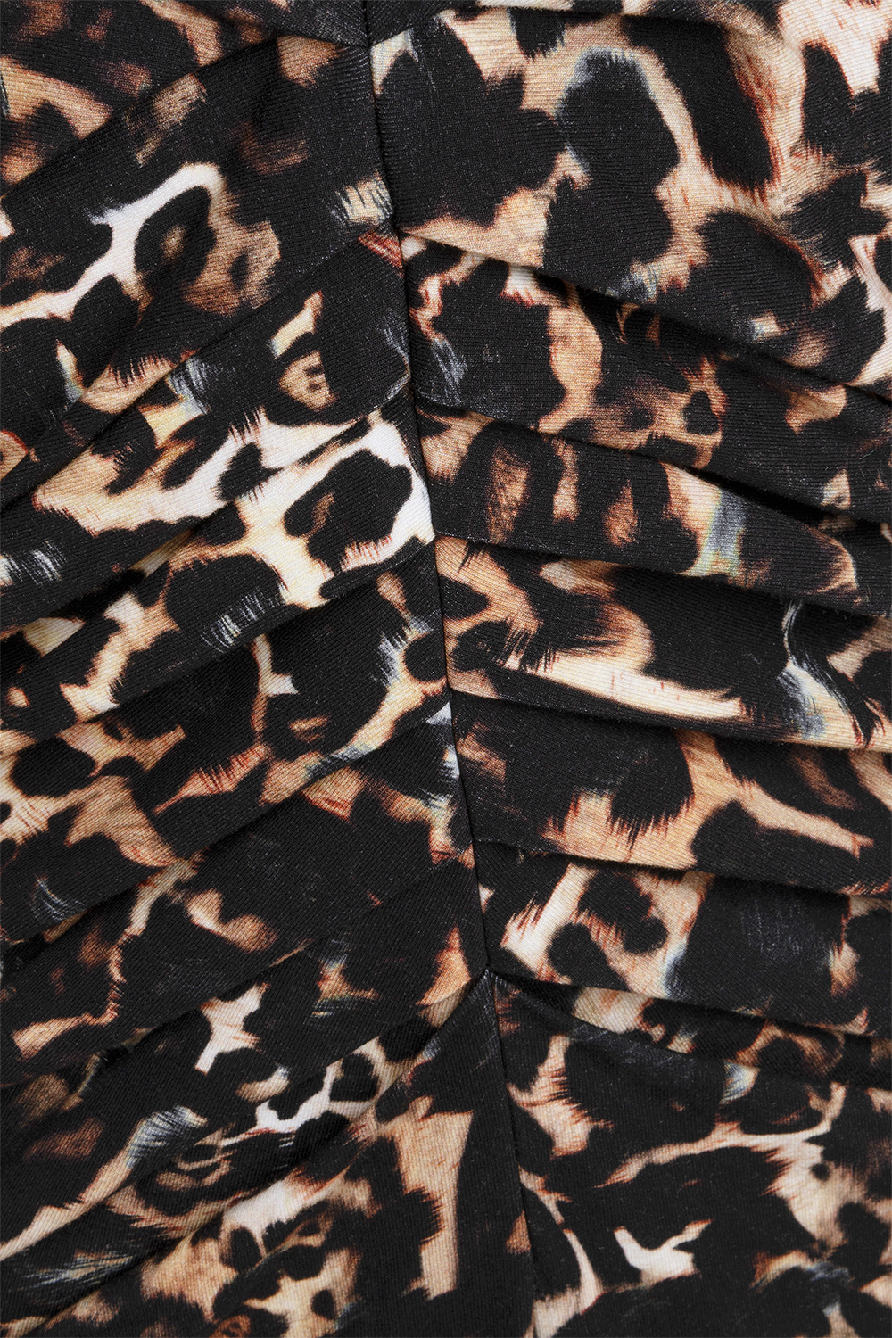 Georgina - Sukienka z drapowaniem we wzorze WildCat