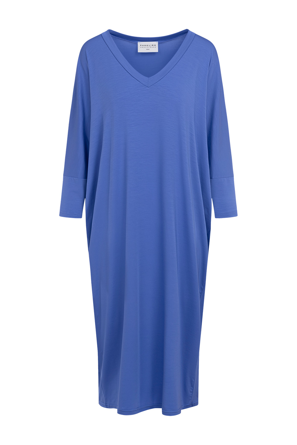 Ida Midi - sukienka oversize z rękawem 3/4 w kolorze PANTONE Very Peri