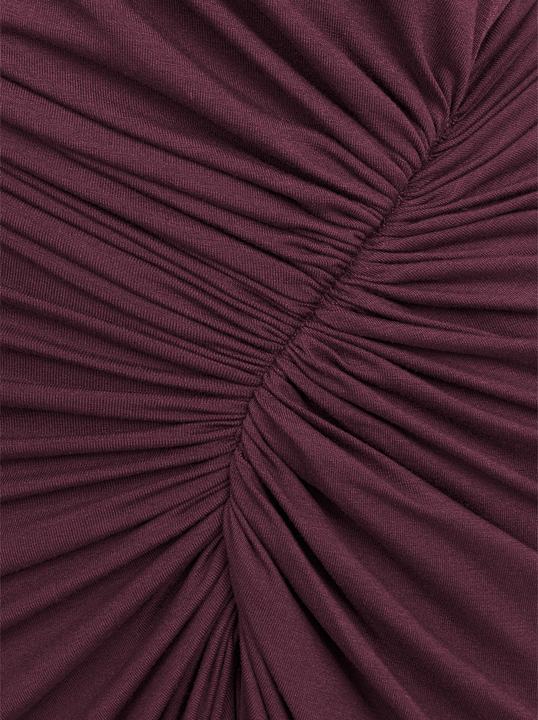 Corsica - Sukienka z przesuniętym marszczeniem ECOVERO™ blackberry