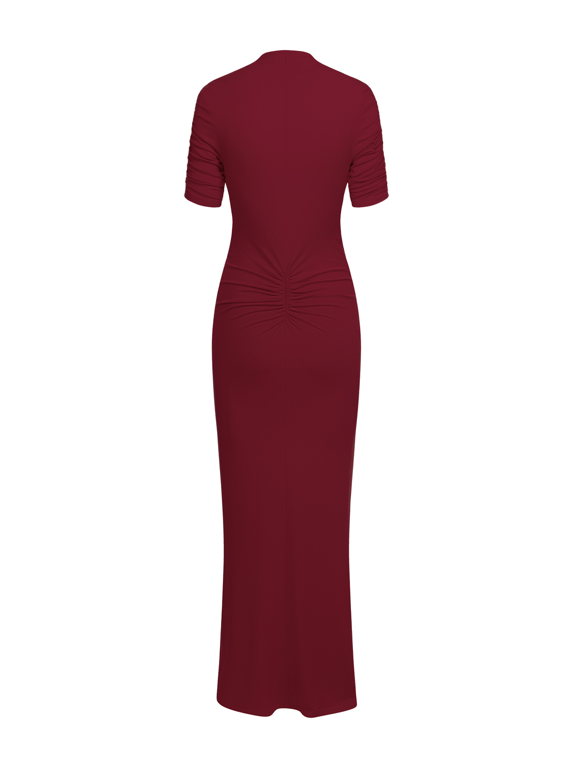 Vittoria maxi - Sukienka formal comfort ECOVERO™ bordowa