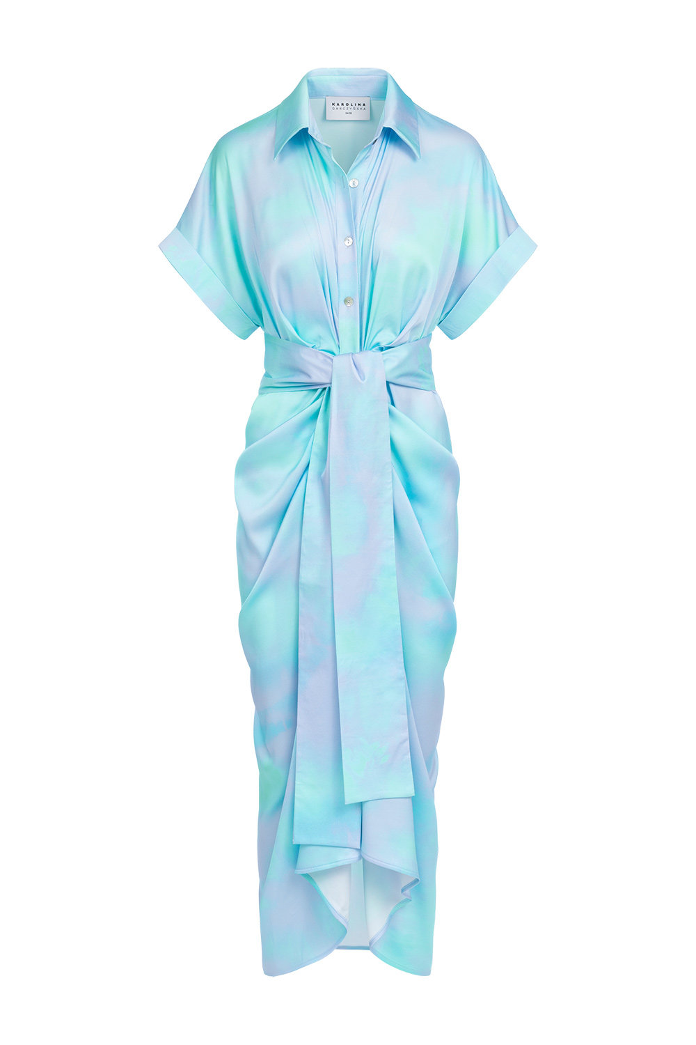 Nairobi - Szmizjerka z krótkim rękawem i marszczeniem Ice Cold