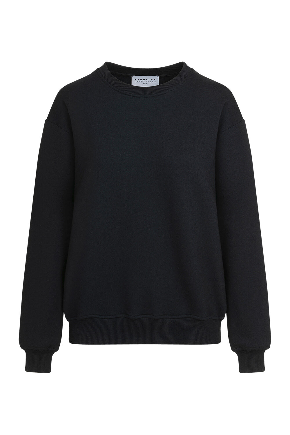 Avenue - Bluza z bawełny ORGANIC w kolorze czarnym