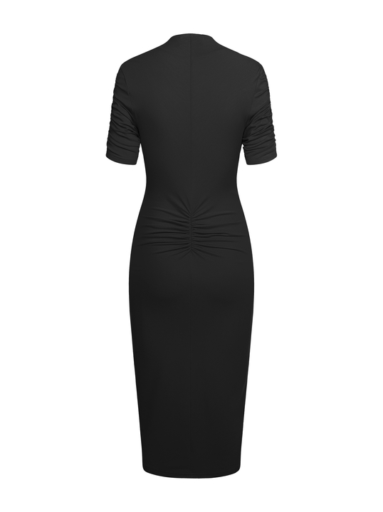 Vittoria midi - Sukienka formal comfort ECOVERO™ czarna