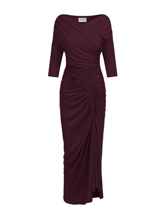 Sorella - Sukienka z dekoltem 3 w 1 ECOVERO™ blackberry