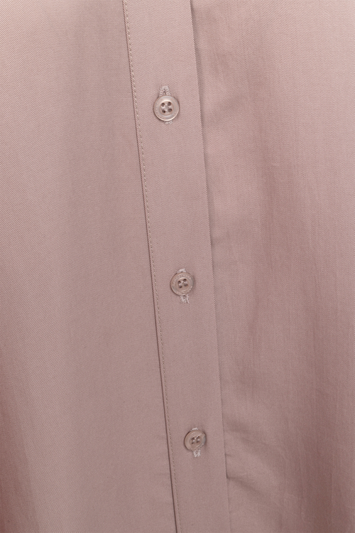 Dakota - Luźna koszula oversize z pudrowej tkaniny TENCEL™