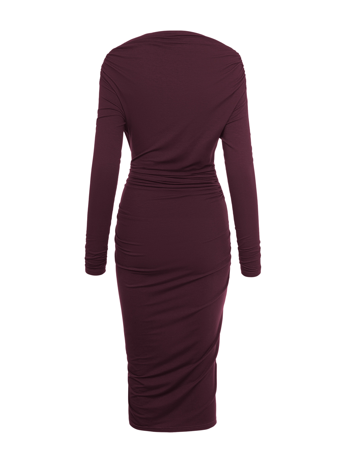 Corsica - Sukienka z przesuniętym marszczeniem ECOVERO™ blackberry