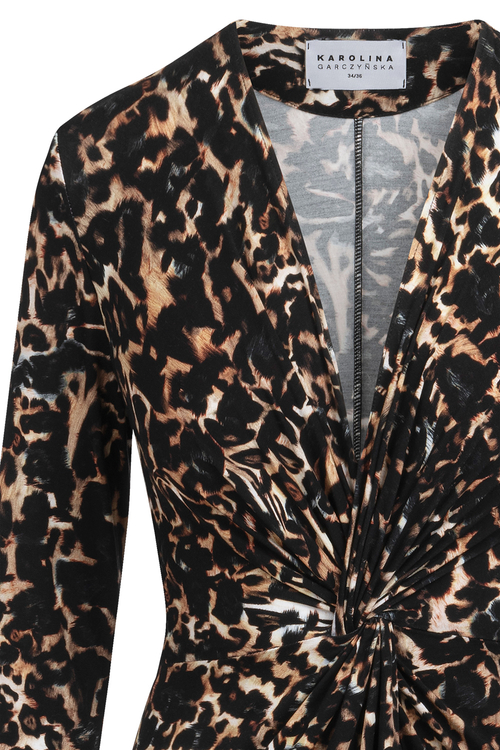 Venice Maxi - Sukienka dla każdej kobiety we wzór WilCat