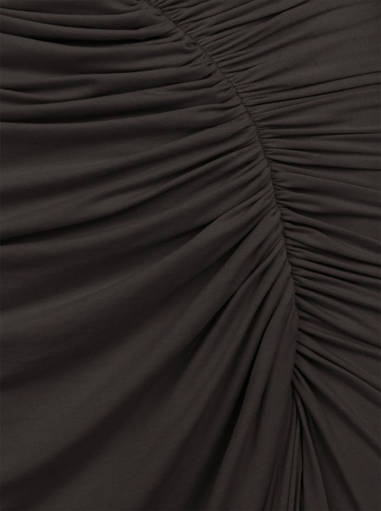 Sorella - Sukienka z dekoltem 3 w 1 ECOVERO™ gorzka czekolada