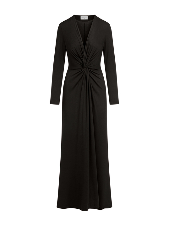 Venice maxi - Sukienka z przełożeniem ECOVERO™ gorzka czekolada