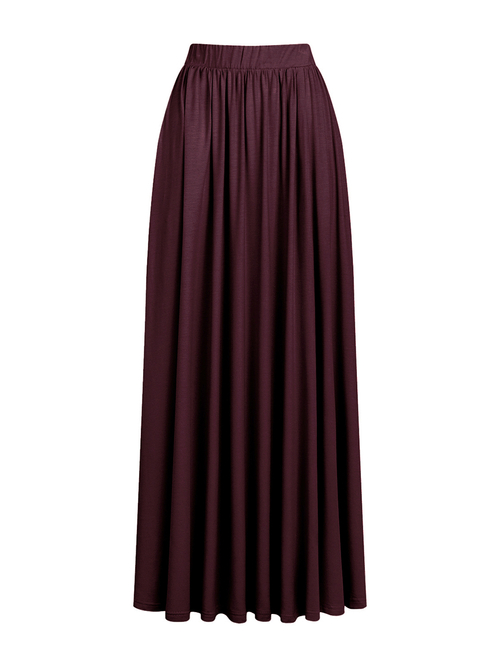 Montana - Spódnica maxi kolorze jeżynowym ECOVERO™