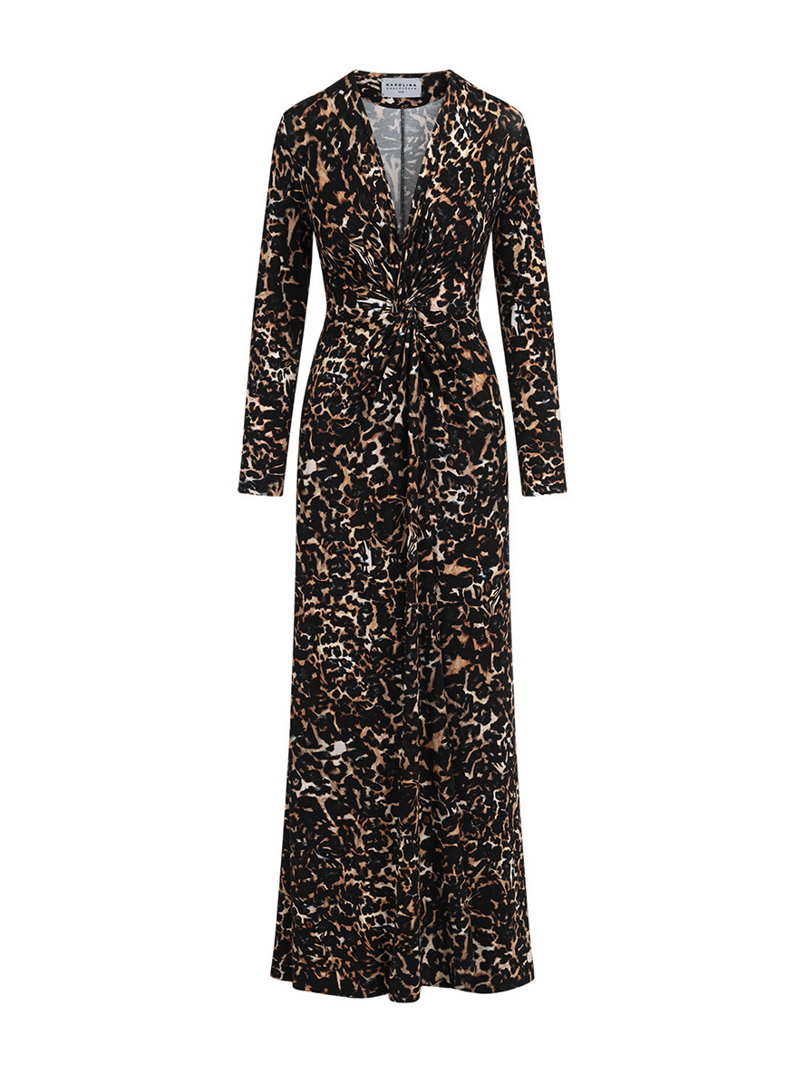 Venice Maxi - Sukienka dla każdej kobiety we wzór WilCat