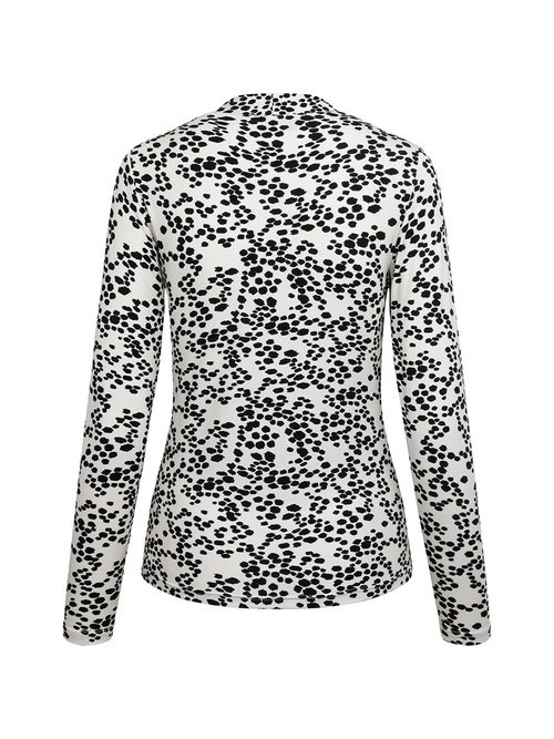 Blair - Bluzka z marszczeniem we wzorze Cruella en Chic