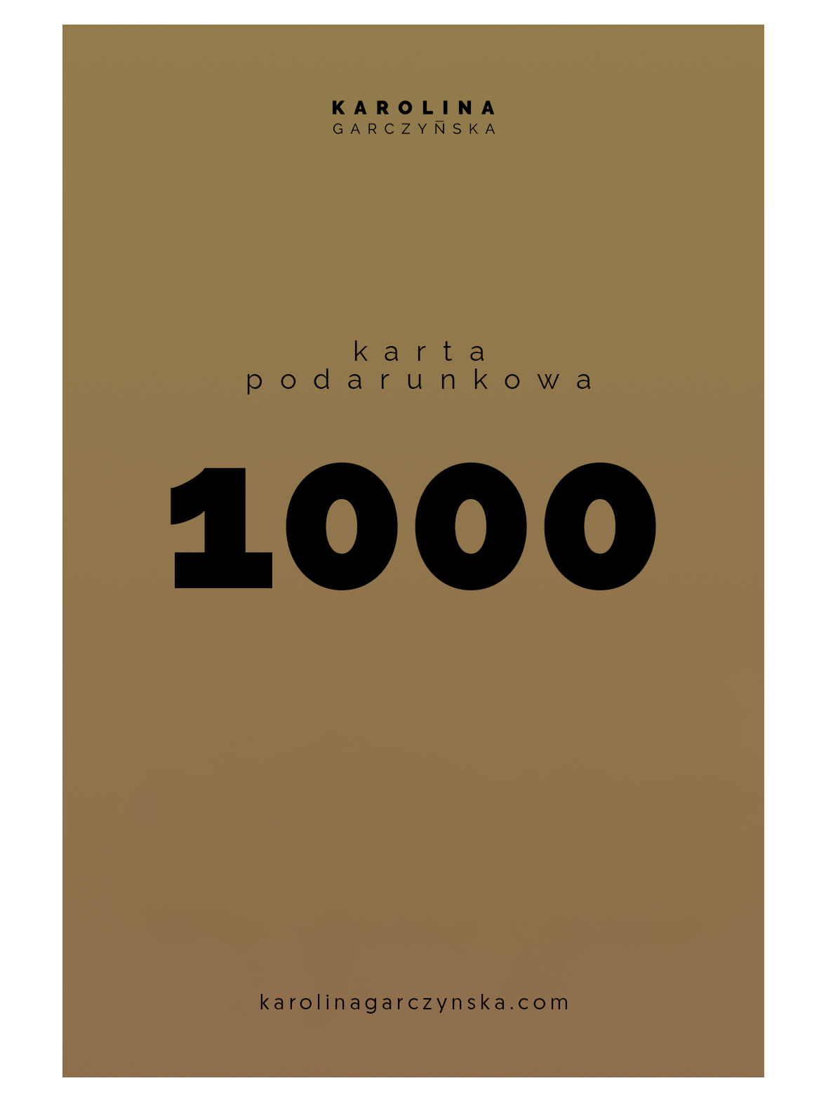 Karta podarunkowa 1000 PLN