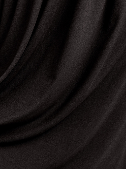 Rosa - Sukienka z dekoltem na plecach ECOVERO™ gorzka czekolada