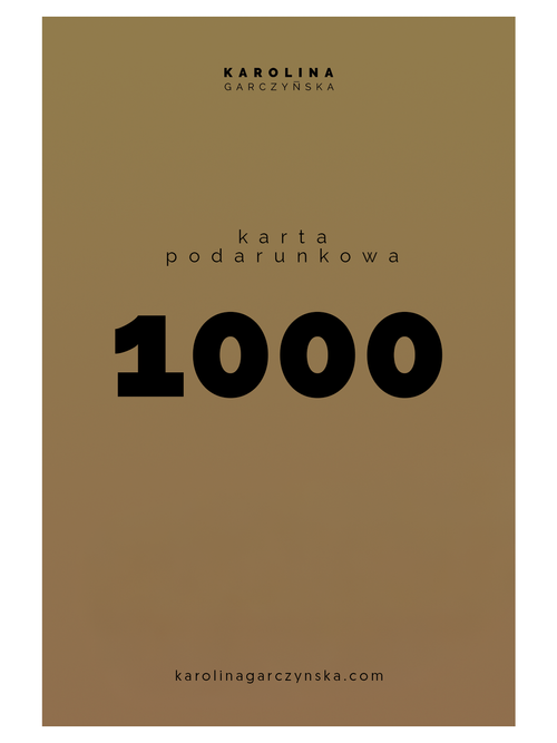 Karta podarunkowa 1000 PLN