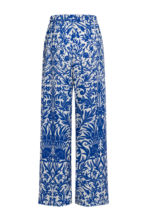 Beverly Set - Koszula i spodnie we wzorze Azzurro