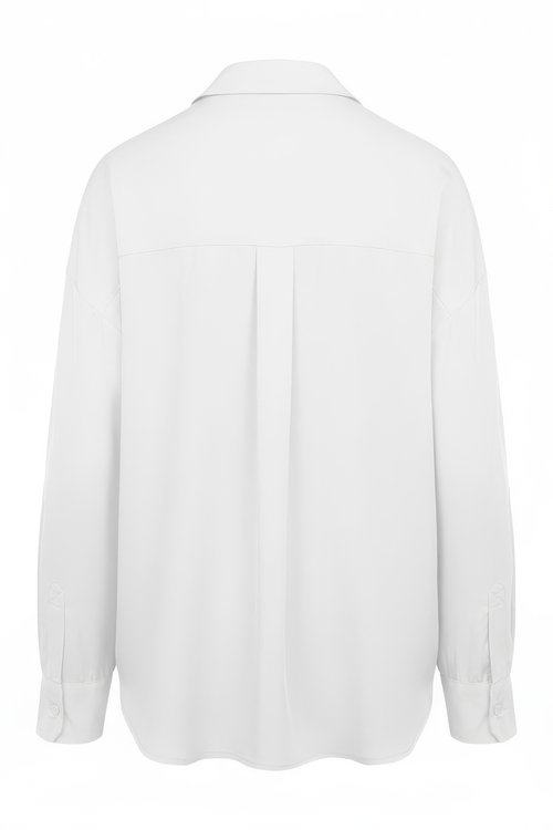 Dakota - Luźna koszula oversize z tkaniny TENCEL™ ecru