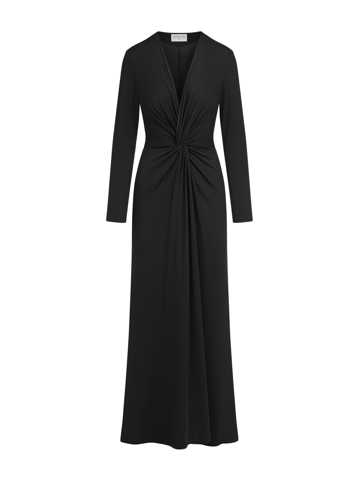 Venice maxi - Sukienka z przełożeniem ECOVERO™ czarna