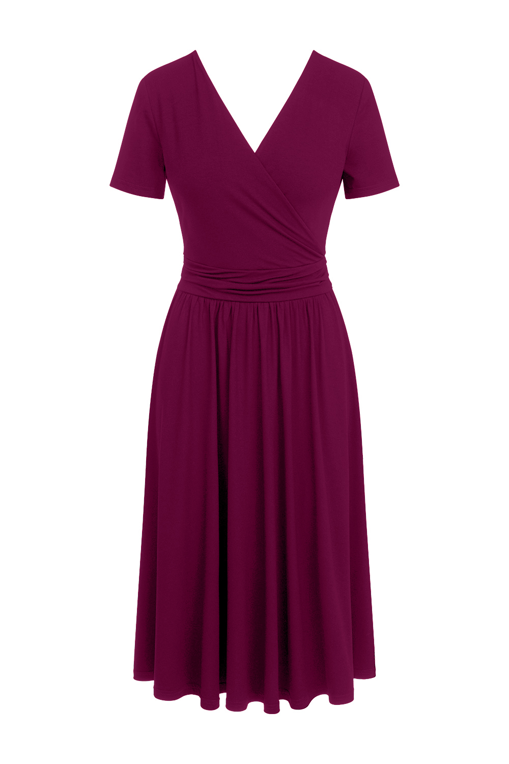 Rosa - Sukienka z dekoltem na plecach w kolorze malinowym AirJet