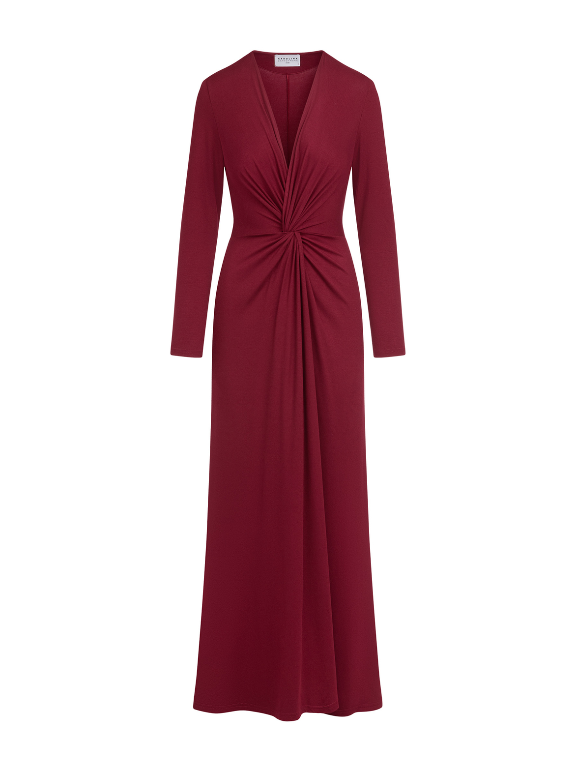Venice maxi - Sukienka z przełożeniem ECOVERO™ bordowa