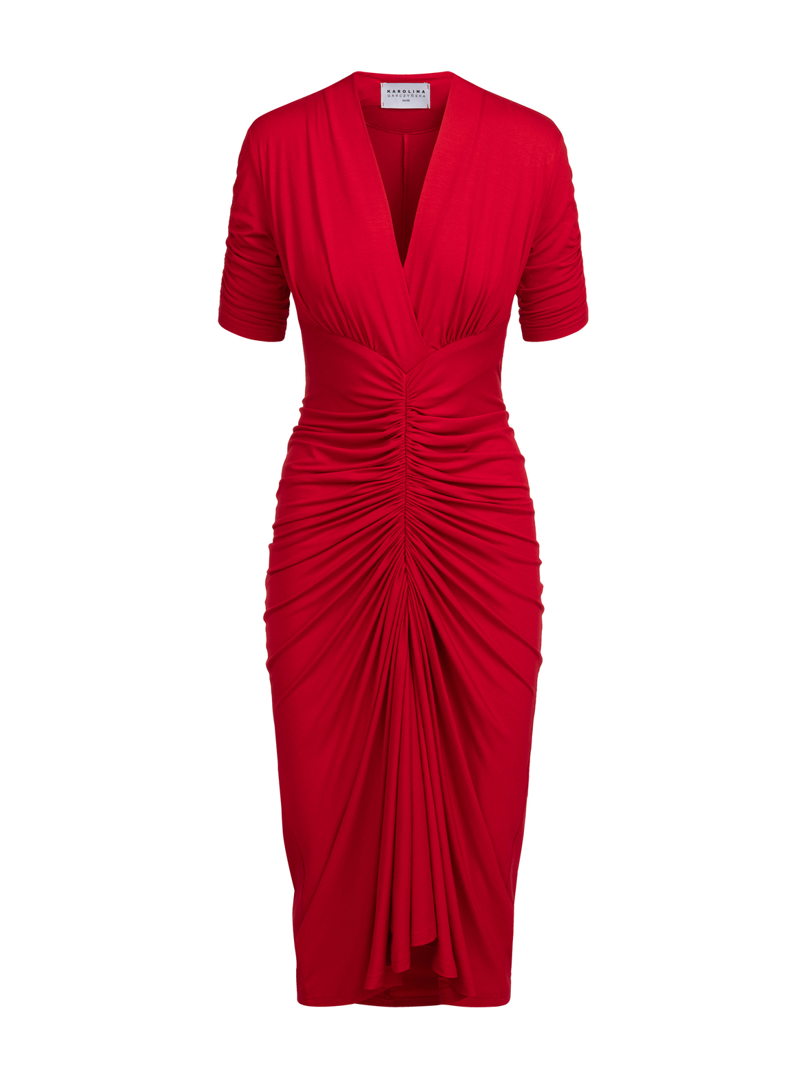 Vittoria midi - Sukienka formal comfort ECOVERO™ czerwona