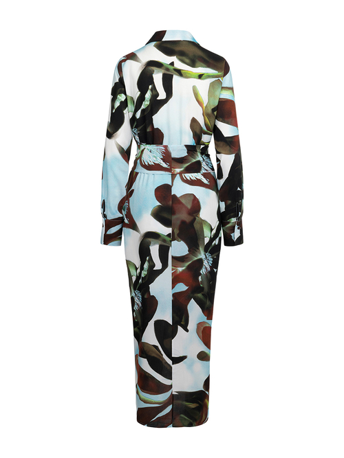 Nairobi - Rozpinana sukienka z marszczeniem Organic ECOVERO™