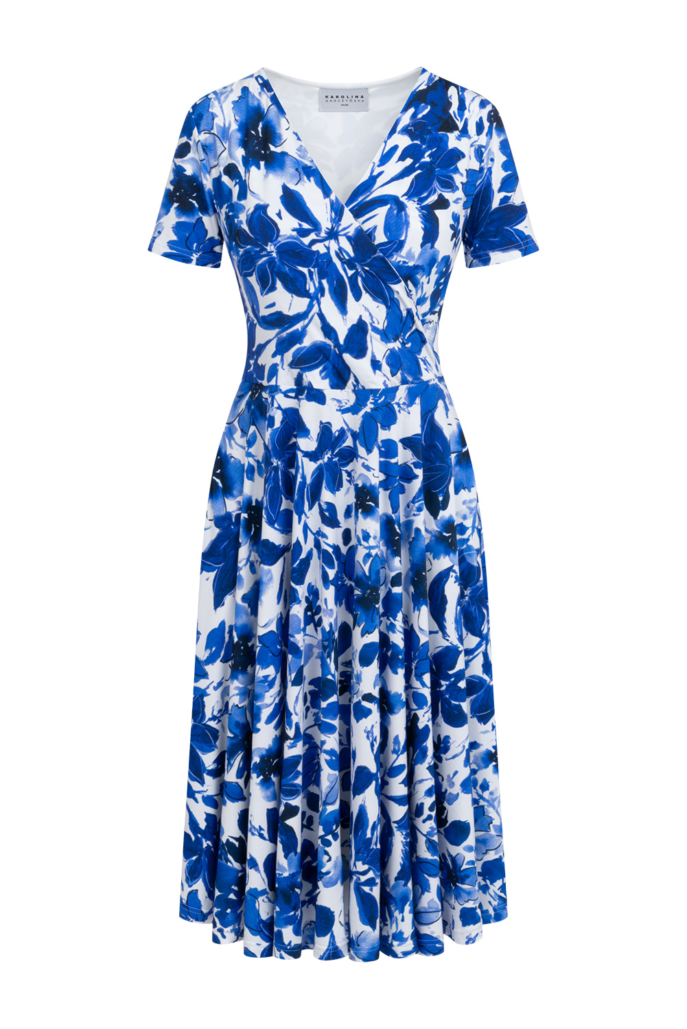 Charlotte - Sukienka z rozkloszowaniem z koła z wiskozy premium Mare