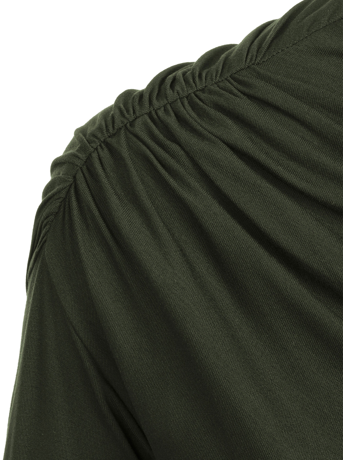 Corsica - Sukienka z przesuniętym marszczeniem ECOVERO™ oliwkowa