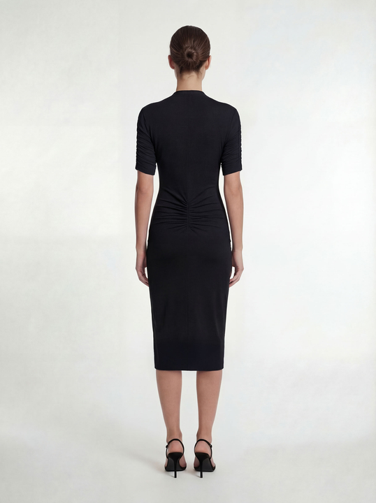 Vittoria midi - Sukienka formal comfort ECOVERO™ czarna