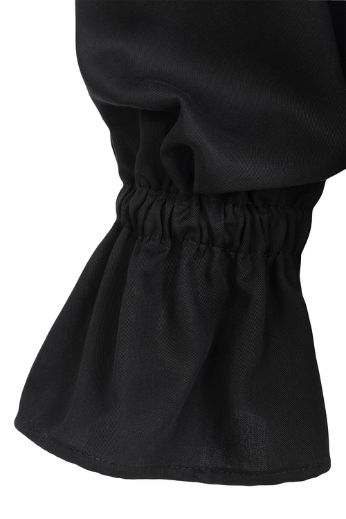 Aura - Czarna bluzka z wiązaniem i efektownymi mankietami TENCEL™