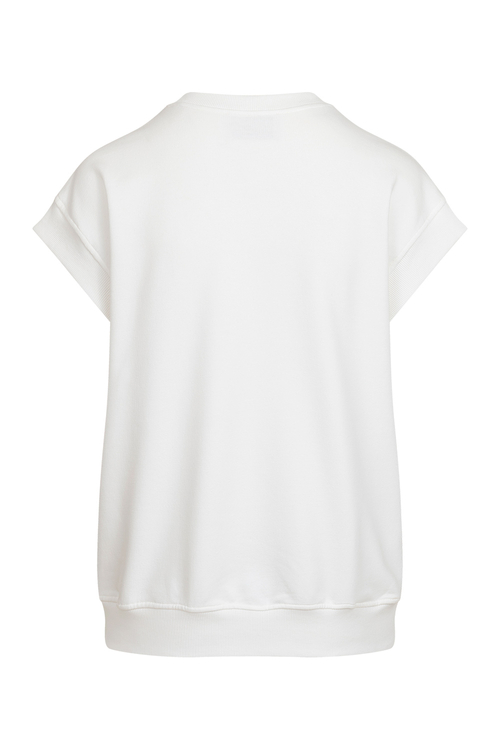 Naples - bluza bez rękawów z bawełny organic PANTONE Blanc de Blanc