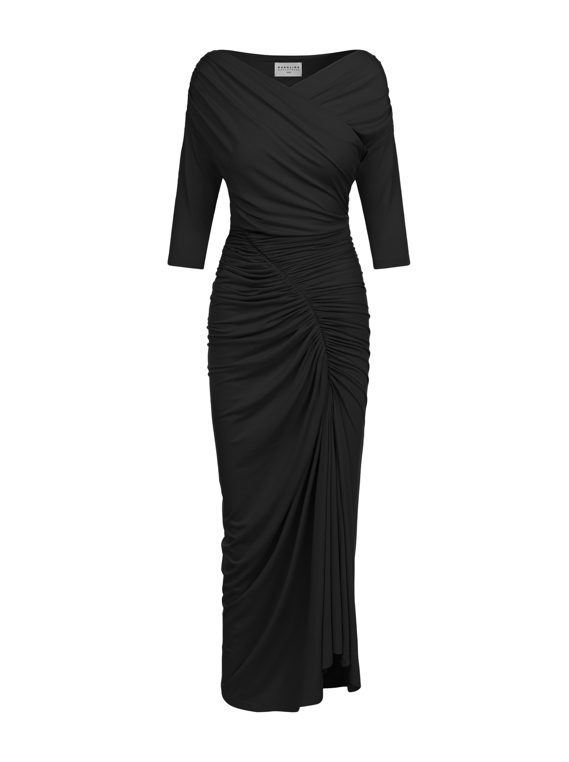 Sorella - Sukienka z dekoltem 3 w 1 ECOVERO™ czarny