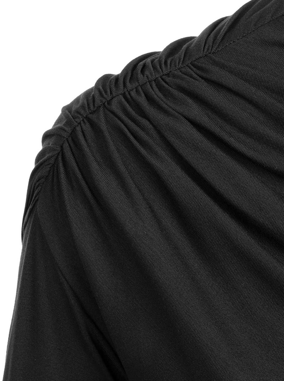 Corsica - Sukienka z przesuniętym marszczeniem ECOVERO™ czarna