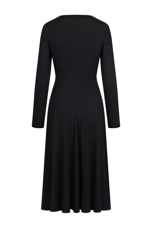 Venice - Czarna sukienka z supłem ECOVERO™