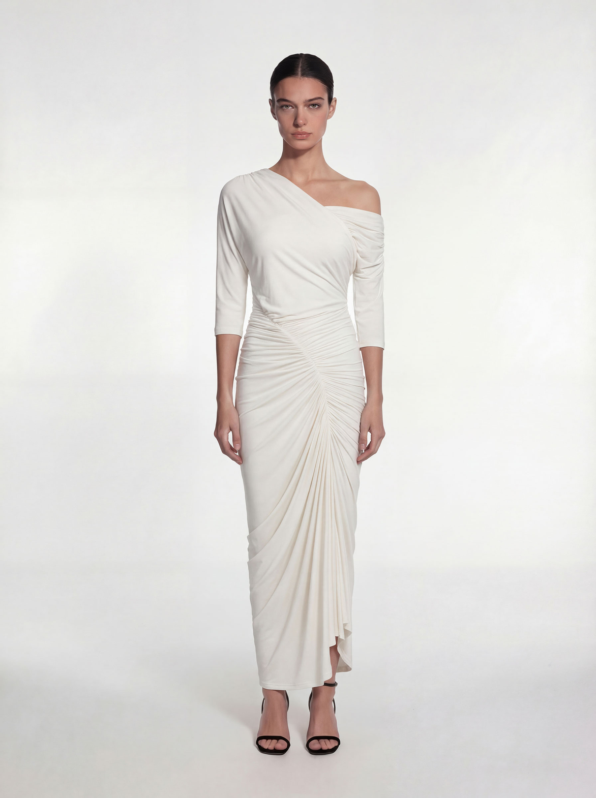 Sorella - Sukienka z dekoltem 3 w 1 AirJet ecru