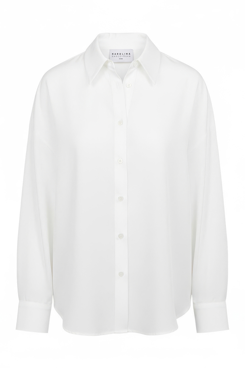 Dakota - Luźna koszula oversize z tkaniny TENCEL™ ecru