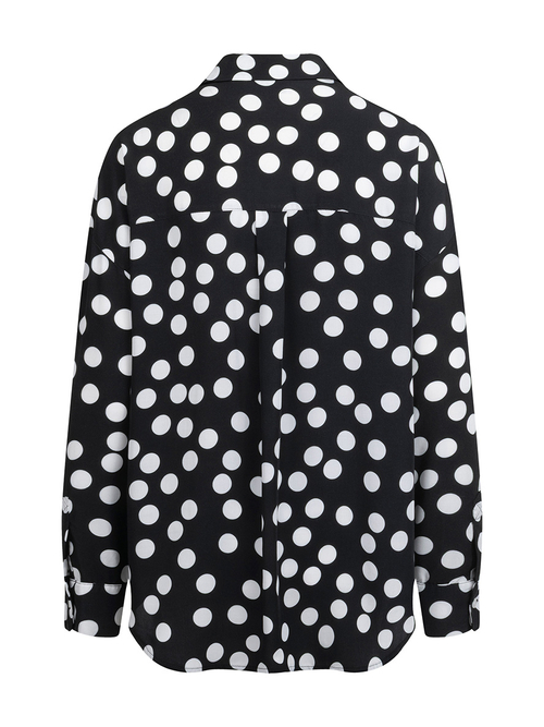 Dakota - Luźna koszula oversize w duże grochy
