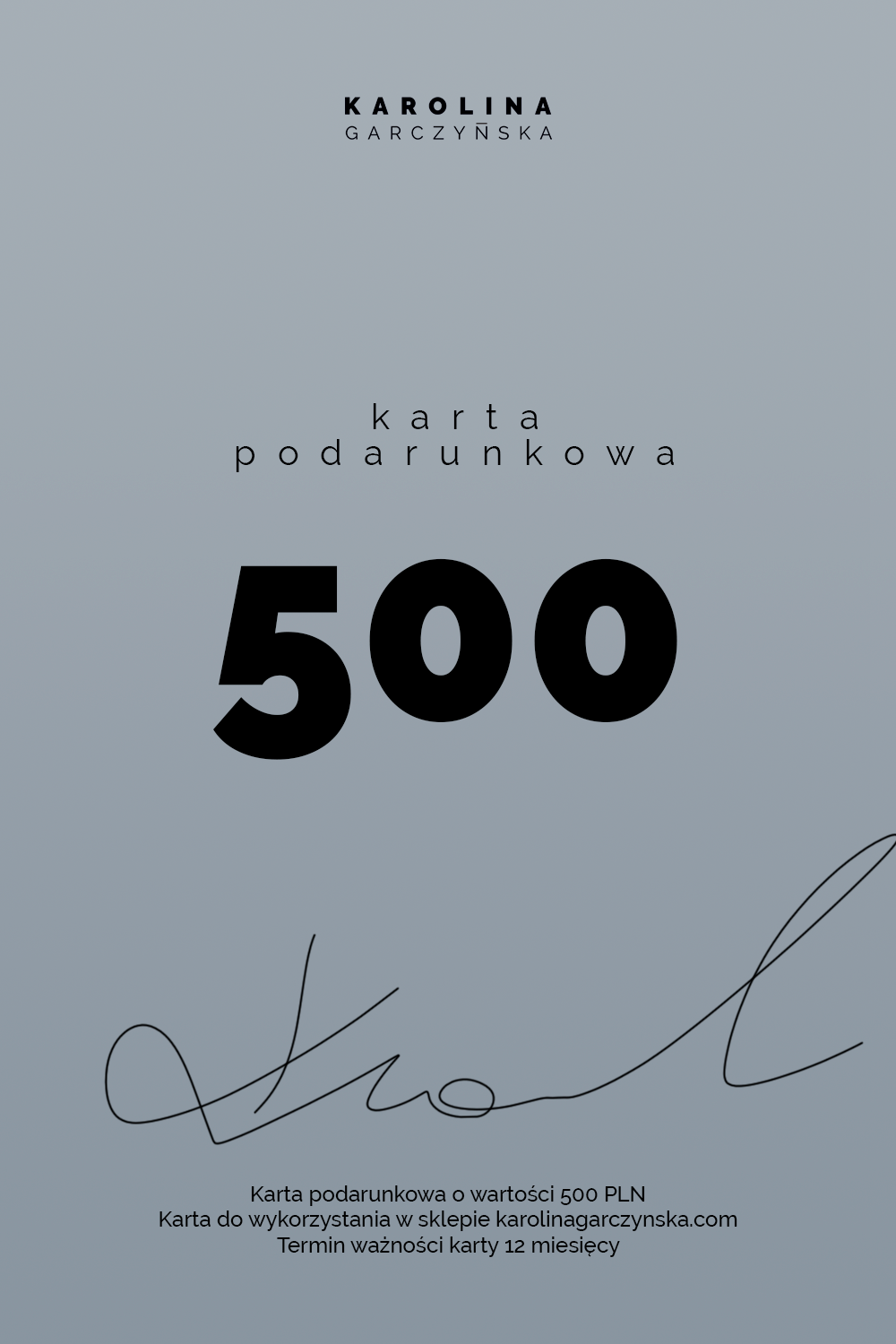 Karta podarunkowa 500 PLN