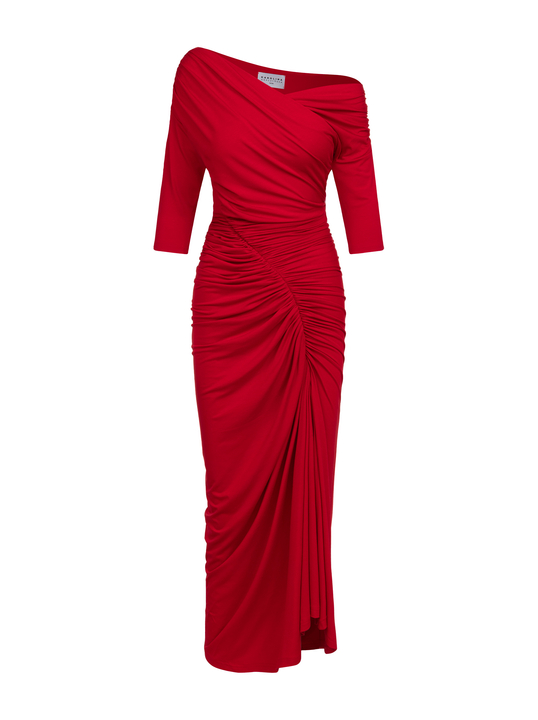 Sorella - Sukienka z dekoltem 3 w 1 ECOVERO™ czerwony