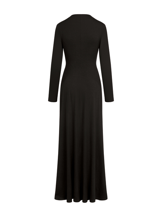 Venice maxi - Sukienka z przełożeniem ECOVERO™ gorzka czekolada