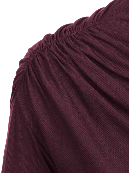 Corsica - Sukienka z przesuniętym marszczeniem ECOVERO™ blackberry