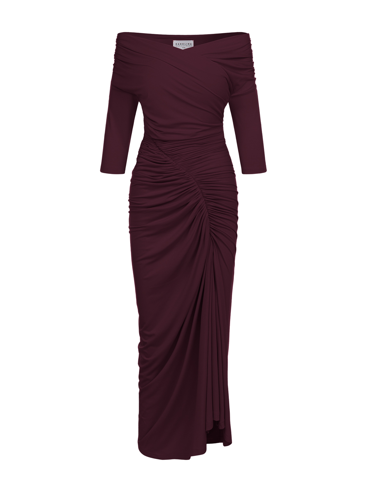 Sorella - Sukienka z dekoltem 3 w 1 ECOVERO™ blackberry