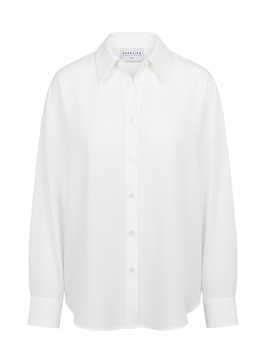 Dakota - Luźna koszula oversize z tkaniny TENCEL™ ecru