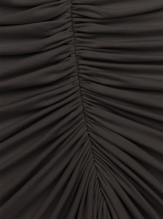 Vittoria midi - Sukienka formal comfort ECOVERO™ gorzka czekolada