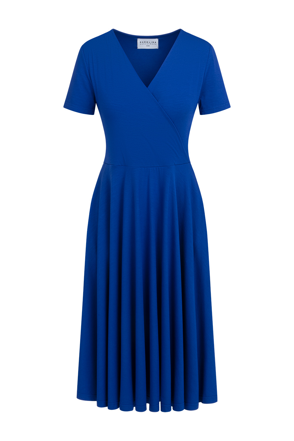 Charlotte - Sukienka z rozkloszowaniem z koła AirJet kobalt