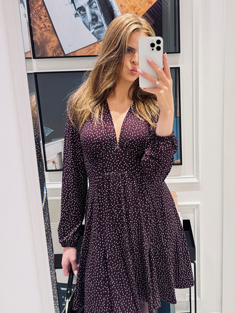 Monroe Mini - Dziewczęca sukienka we wzorze Star Dust