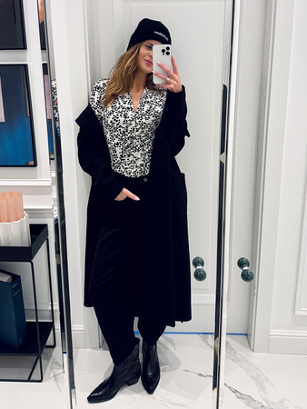 Blair - Bluzka z marszczeniem we wzorze Cruella en Chic