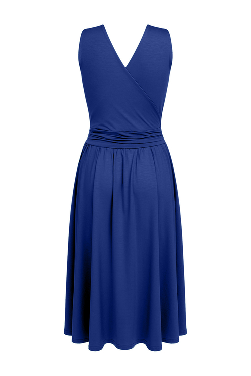 Rim Midi - sukienka bez rękawów dekolt plecy PANTONE Spectrum Blue